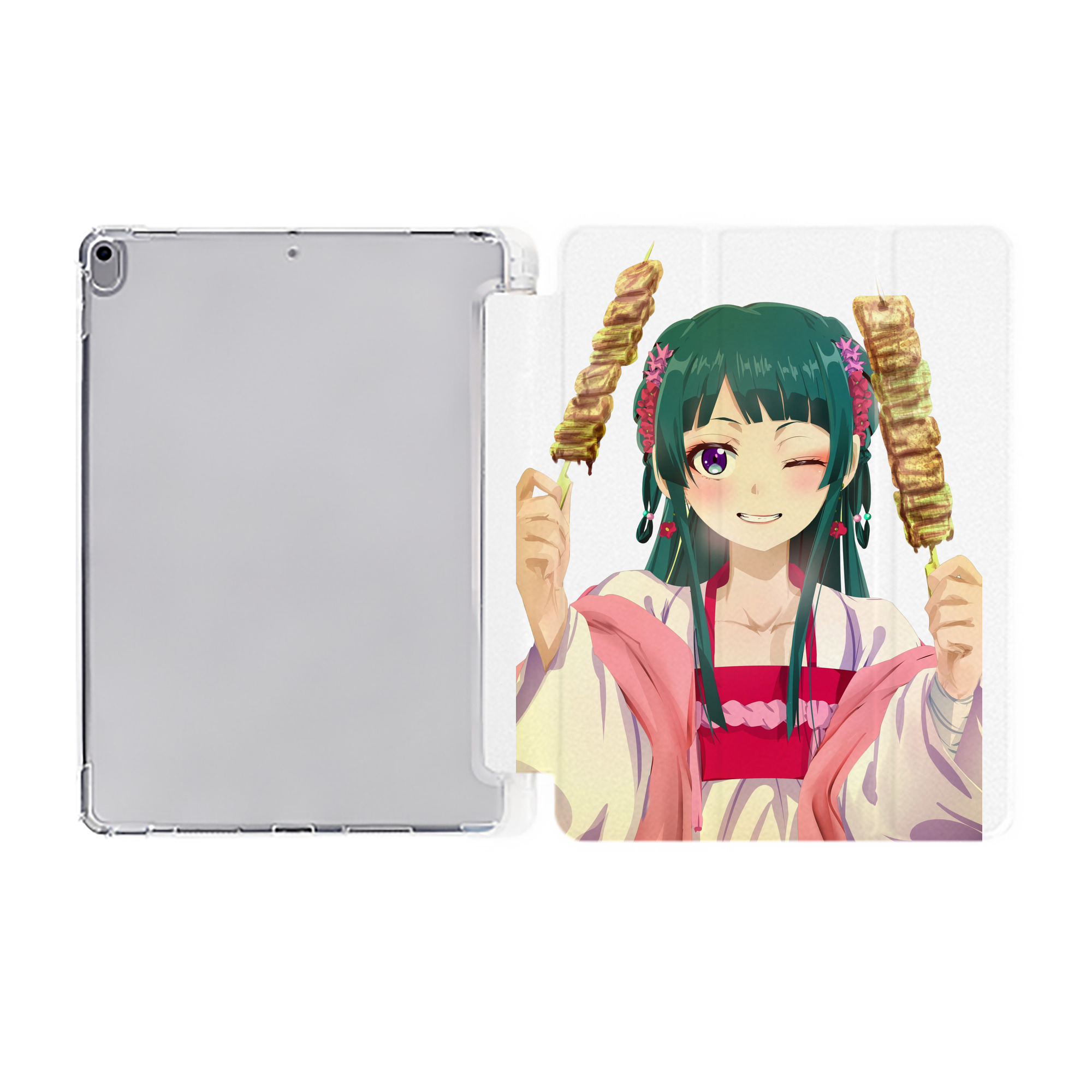 （画像用） 薬屋のひとりごと The Apothecary Diaries IPad ケース ペン収納付き 三つ折りスタンド PUレザー×シリコン 対応機種9.5/10.5/10.9インチ